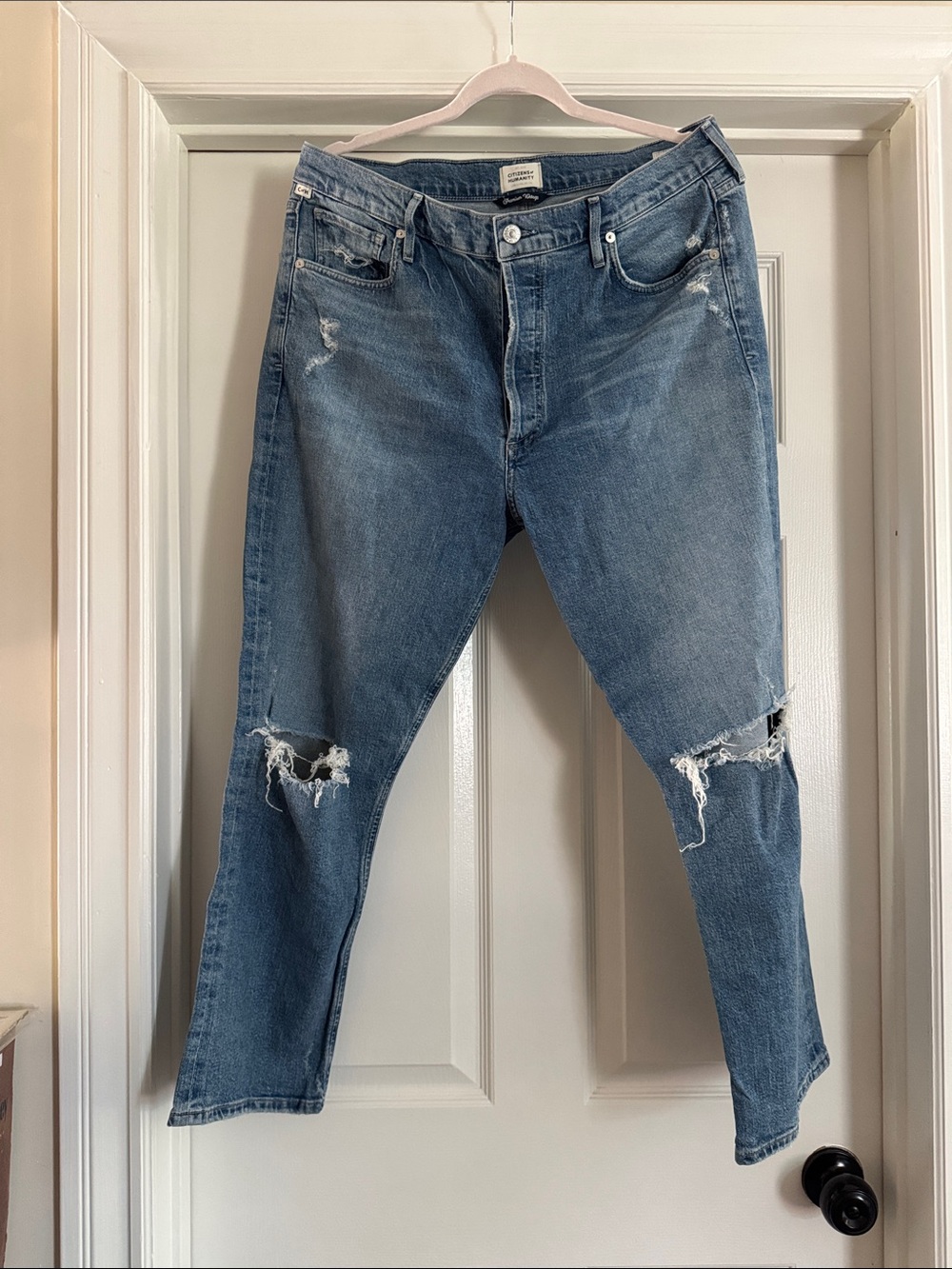 Citizens Of Humanity Distressed Charlotte Crop Jeans